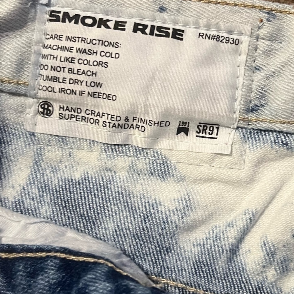 Smoke Rise Denim Riot Shorts - Picture 11 of 13